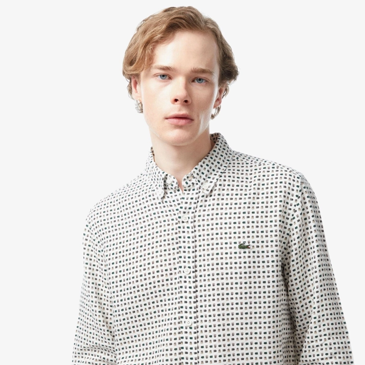 Мужская рубашка Lacoste из льна