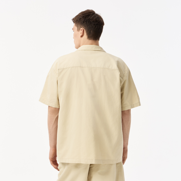 Мужская рубашка Lacoste из смеси хлопка и льна