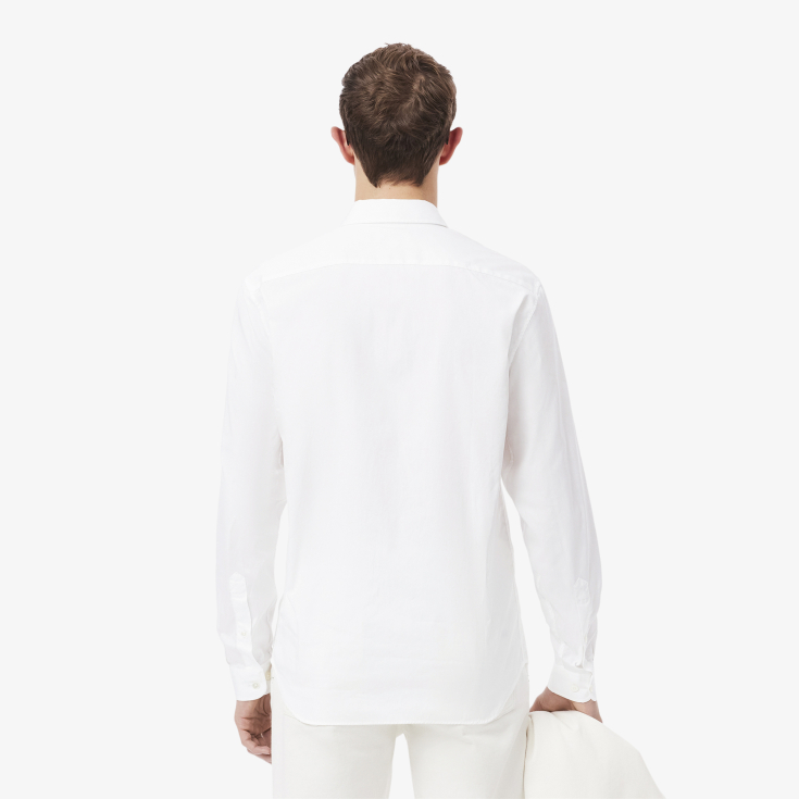 Мужская хлопковая рубашка Lacoste Slim Fit