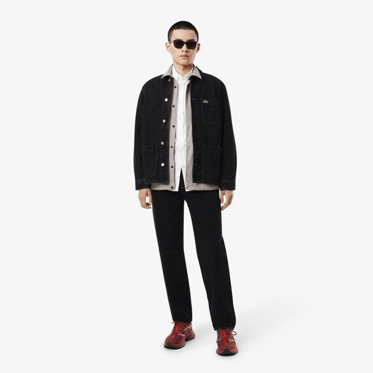 Мужская хлопковая рубашка Lacoste Slim Fit