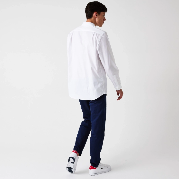 Мужская хлопковая рубашка Lacoste Slim Fit