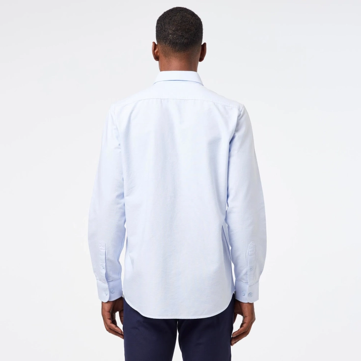 Мужская хлопковая рубашка Lacoste Slim Fit