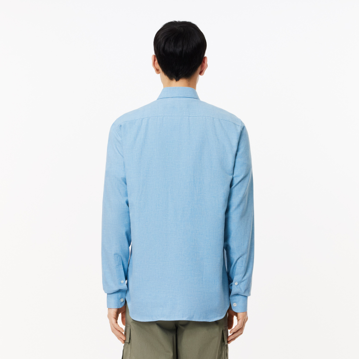 Мужская хлопковая рубашка Lacoste Slim Fit