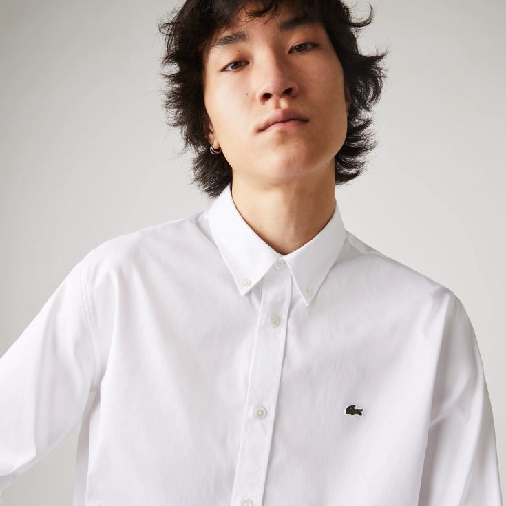 Мужская хлопковая рубашка Lacoste