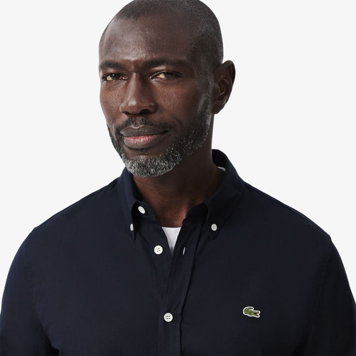 Мужская хлопковая рубашка Lacoste