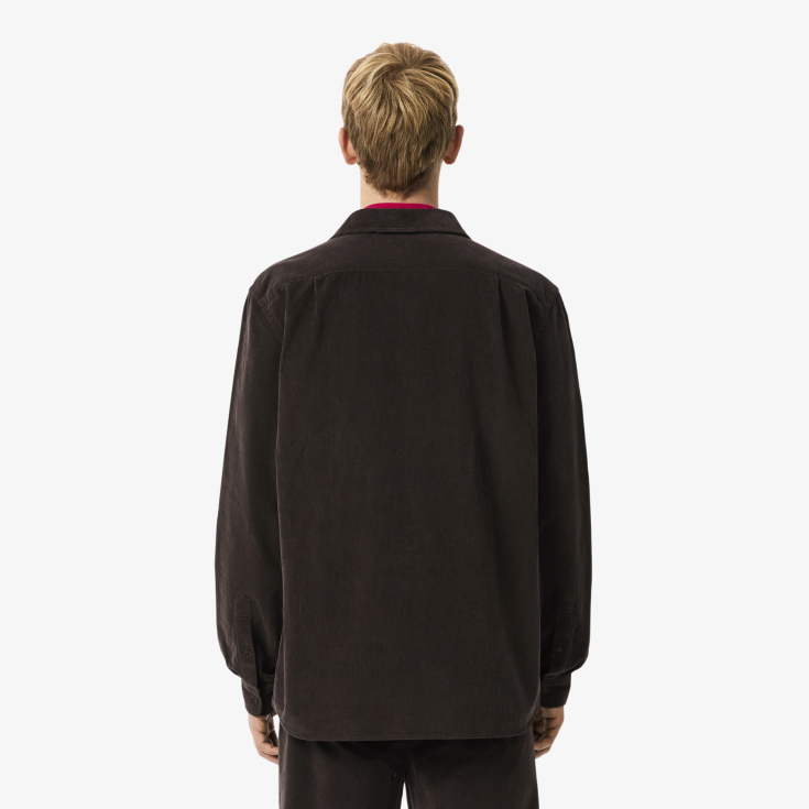 Мужская хлопковая велюровая рубашка Lacoste Regular Fit