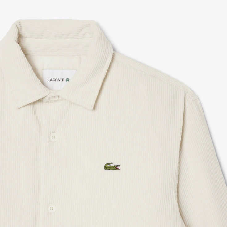 Мужская вельветовая верхняя рубашка Lacoste