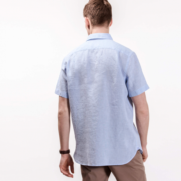 Мужская льняная рубашка Lacoste Regular Fit