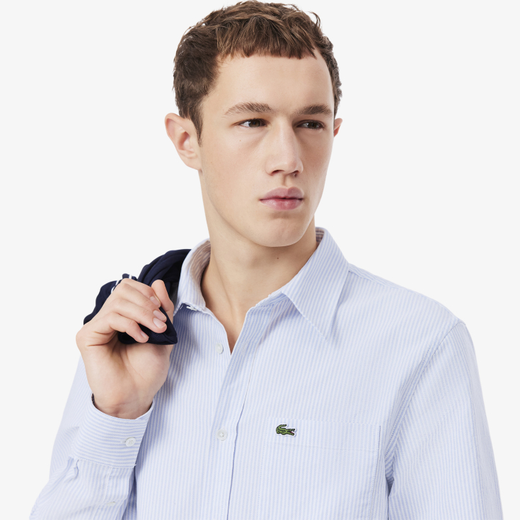 Мужская хлопковая рубашка Lacoste