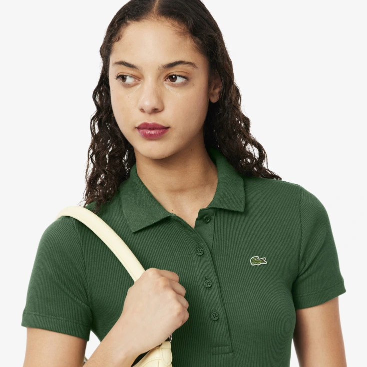 Женское поло Lacoste Slim Fit из органического хлопка