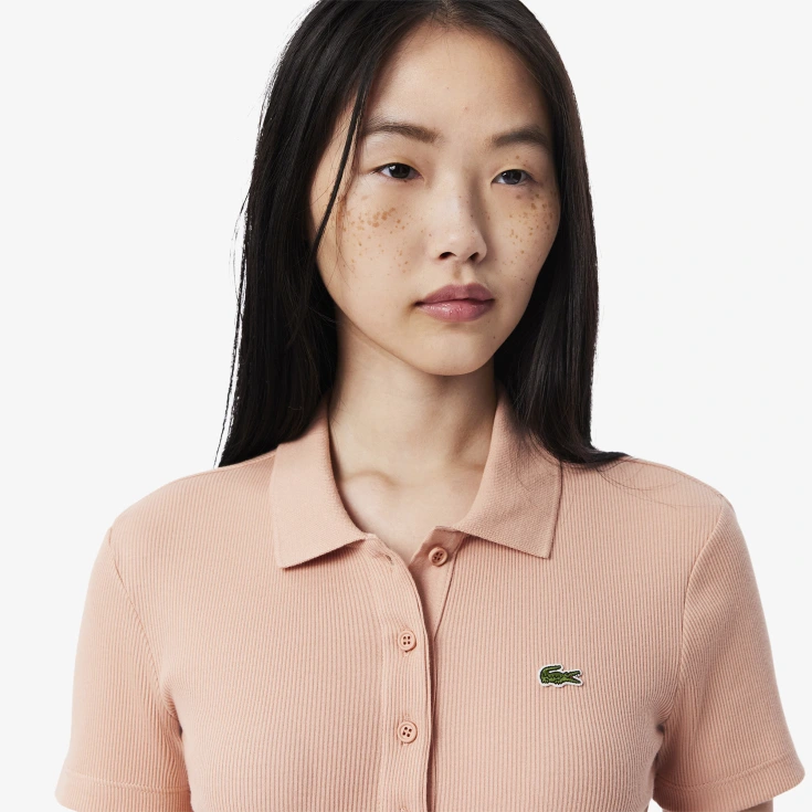 Женское поло Lacoste Slim Fit из органического хлопка