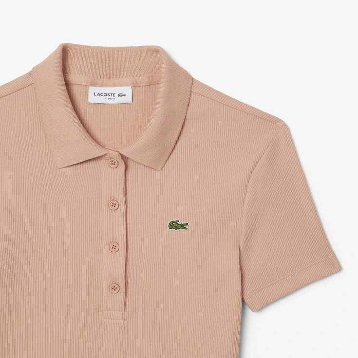 Женское поло Lacoste Slim Fit из органического хлопка