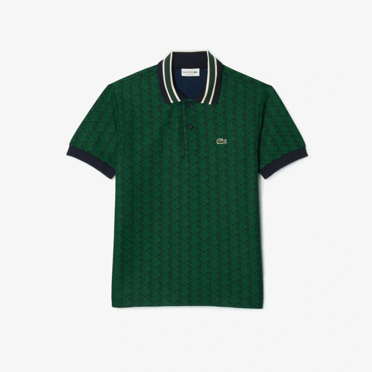 Мужское поло Lacoste Classic Fit с монограммой