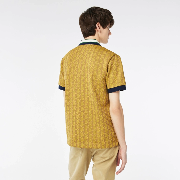 Мужское поло Lacoste Classic Fit с монограммой