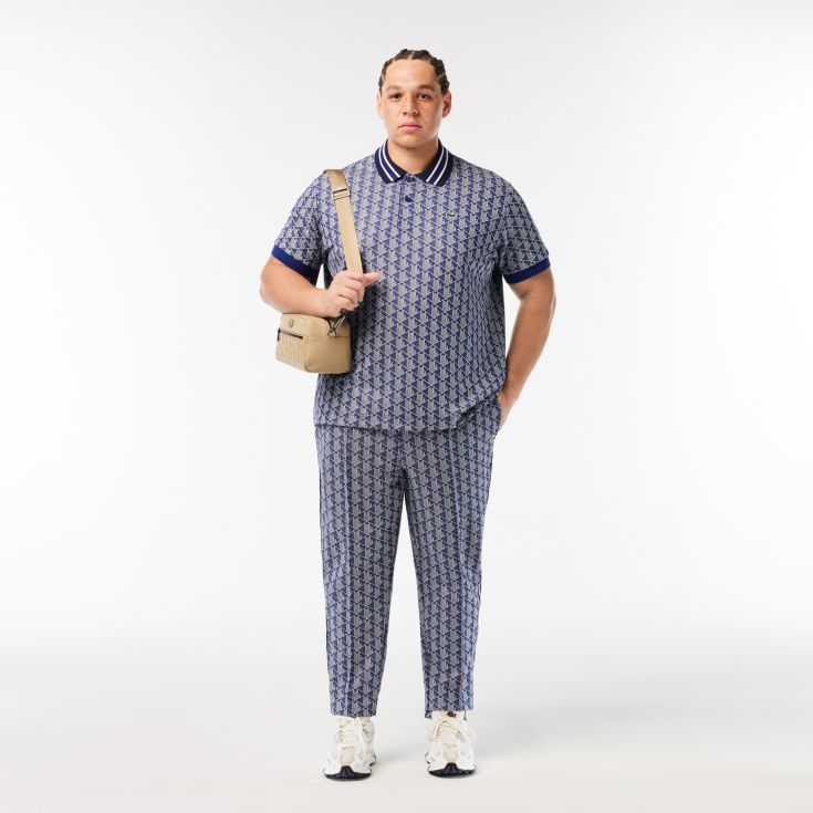 Мужское поло Lacoste Classic Fit с монограммой