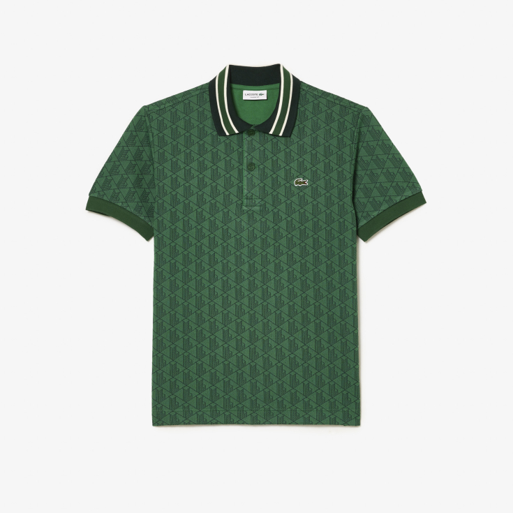 Мужское поло Lacoste Classic Fit с монограммой