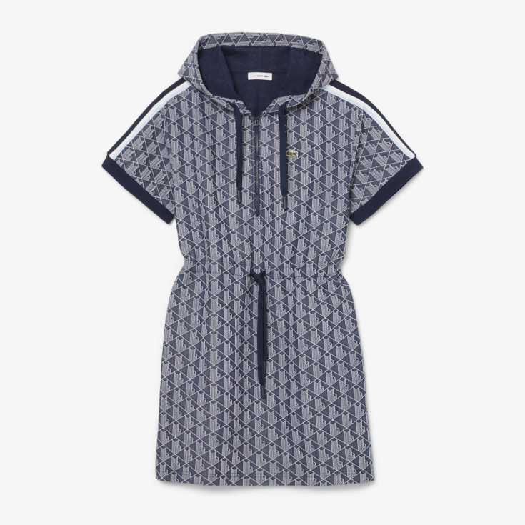 Женское платье-худи Lacoste Jacquard Monogram
