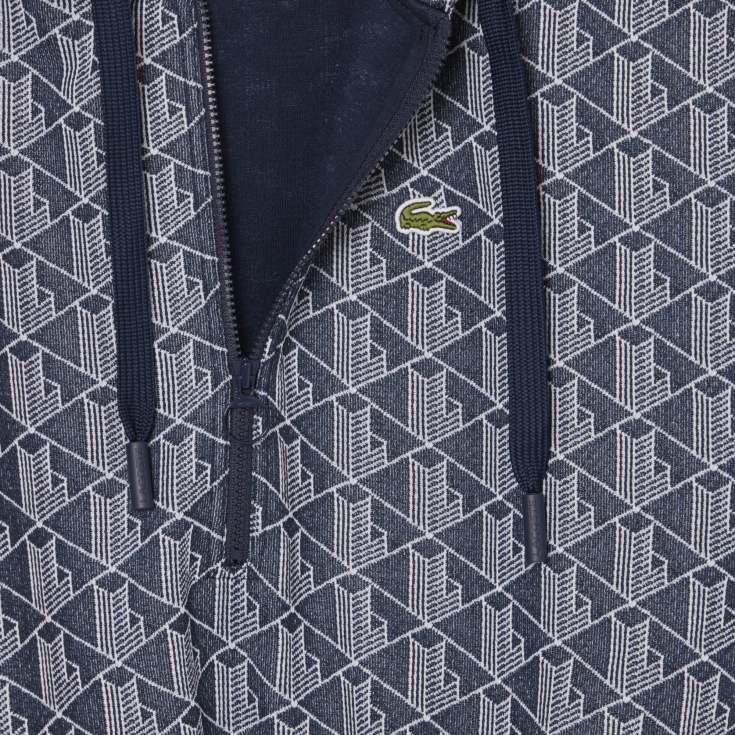 Женское платье-худи Lacoste Jacquard Monogram