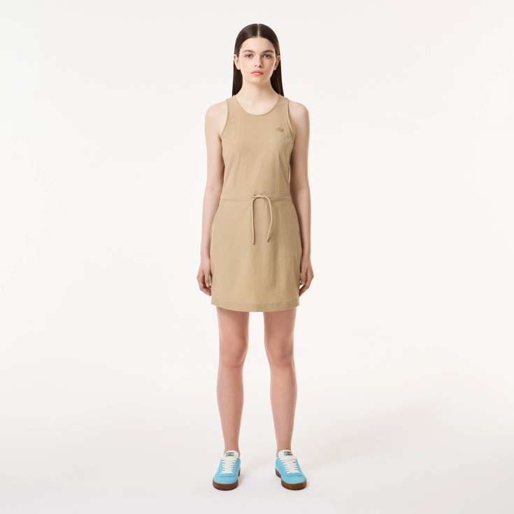 Женское платье Lacoste с поясом без рукавов