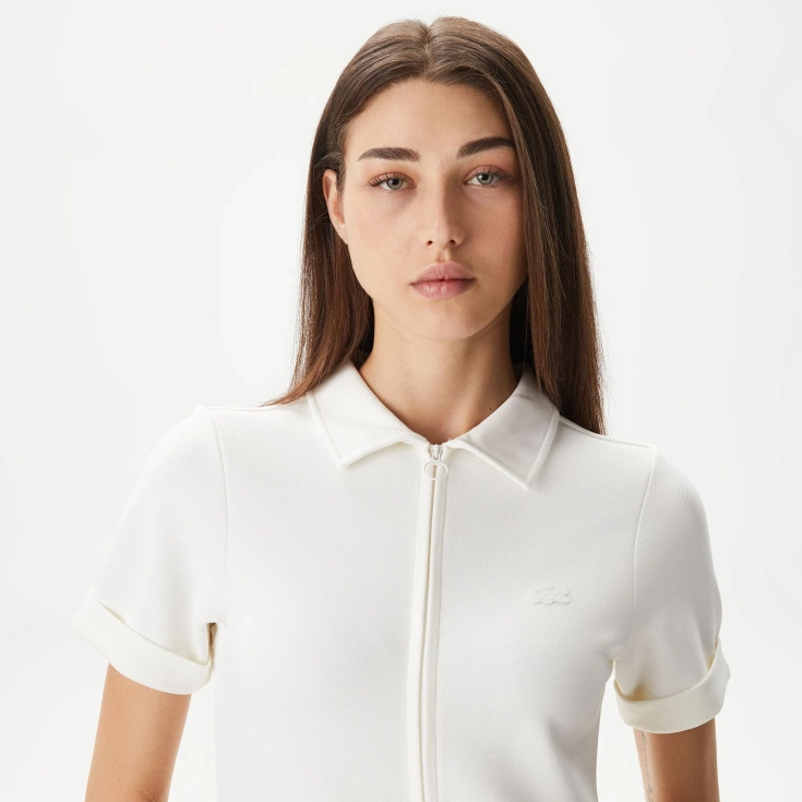 Платье Lacoste на молнии с воротником поло