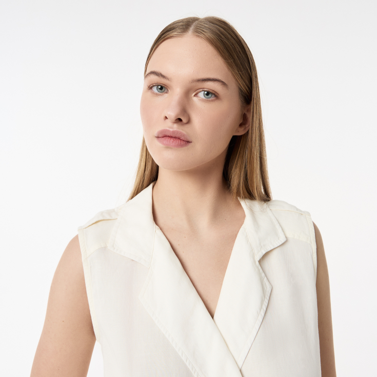 Женское платье Lacoste из смеси льна