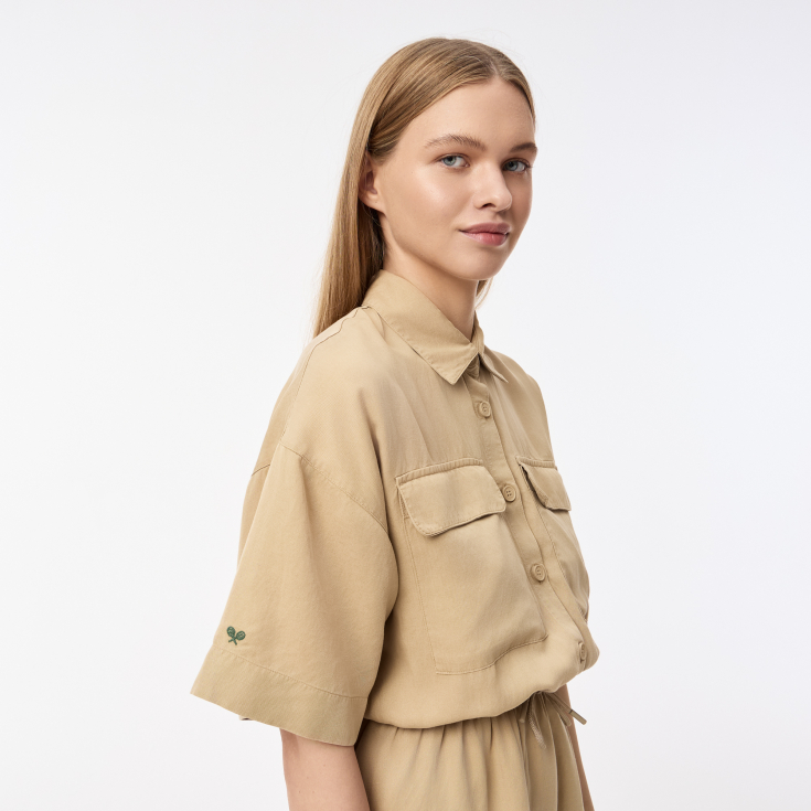 Женское платье Lacoste из эластичного хлопка