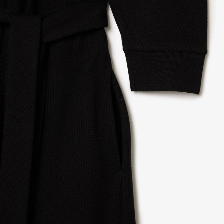 Женское платье Lacoste на пуговицах с длинным рукавом