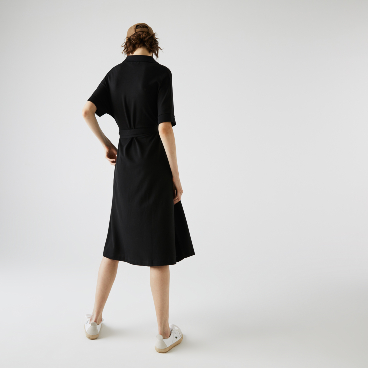 Женское платье Lacoste с V-образным вырезом