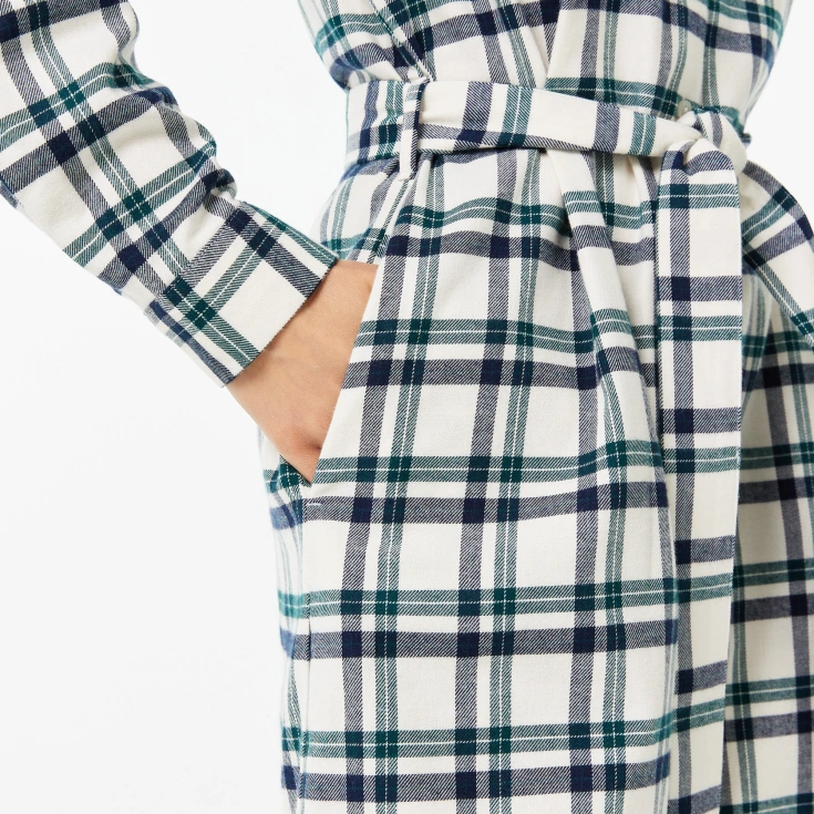 Женское платье Lacoste в клетку с поясом