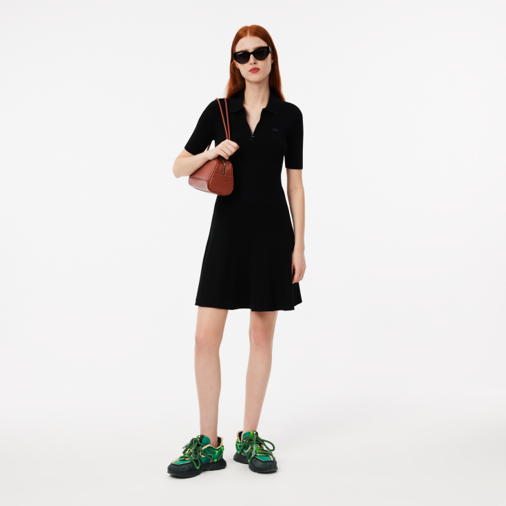 Женское эластичное платье Lacoste на молнии