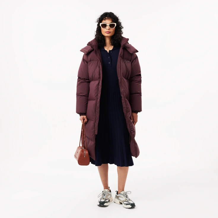 Женское шерстяное платье Lacoste с длинными рукавами