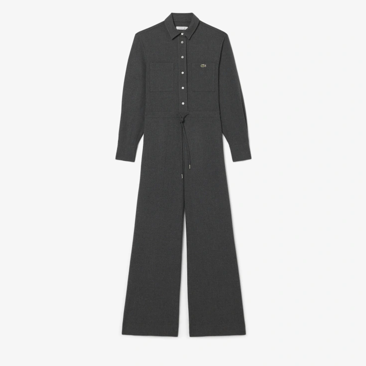 Женский комбинезон Lacoste Regular Fit с поясом и воротником-поло