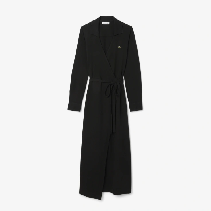 Эластичное хлопковое платье Lacoste