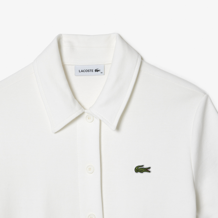 Женское платье-поло Lacoste из органического хлопка