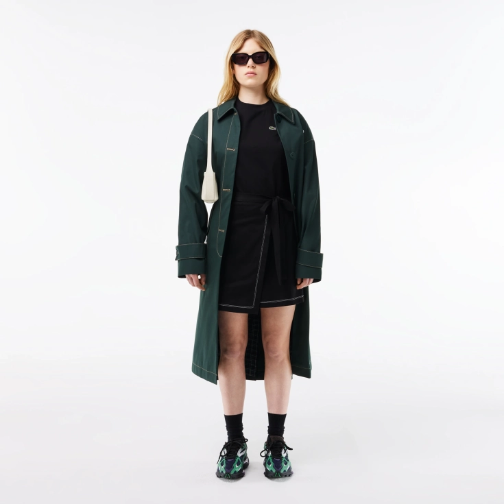 Платье Lacoste OVERSIZED с поясом и коротким рукавом