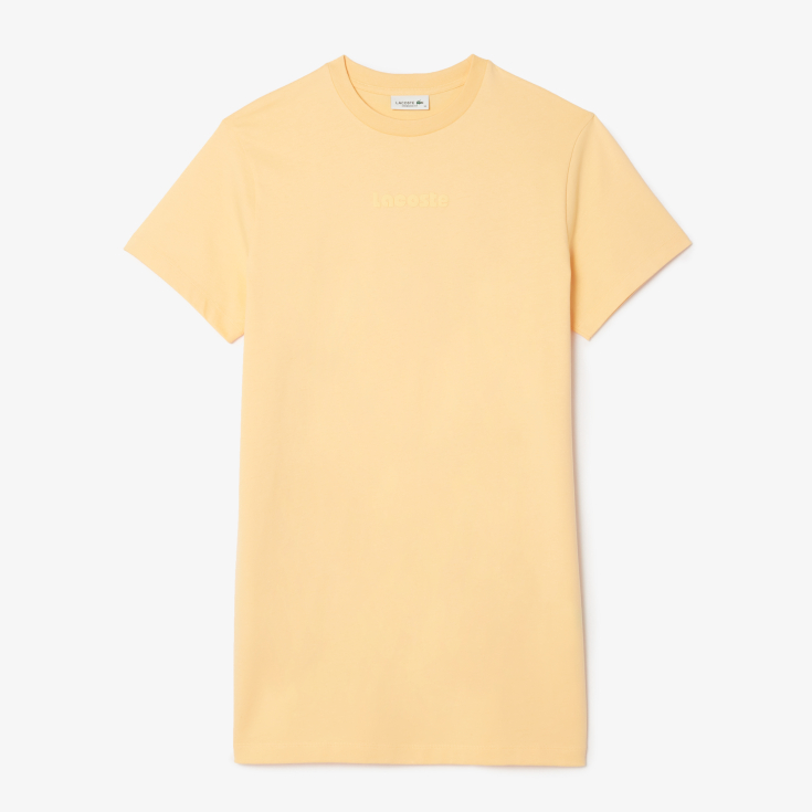 Трикотажное платье Lacoste с коротким рукавом OVERSIZED