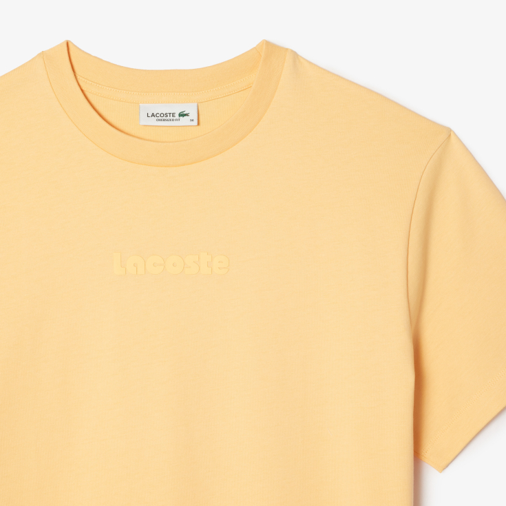 Трикотажное платье Lacoste с коротким рукавом OVERSIZED