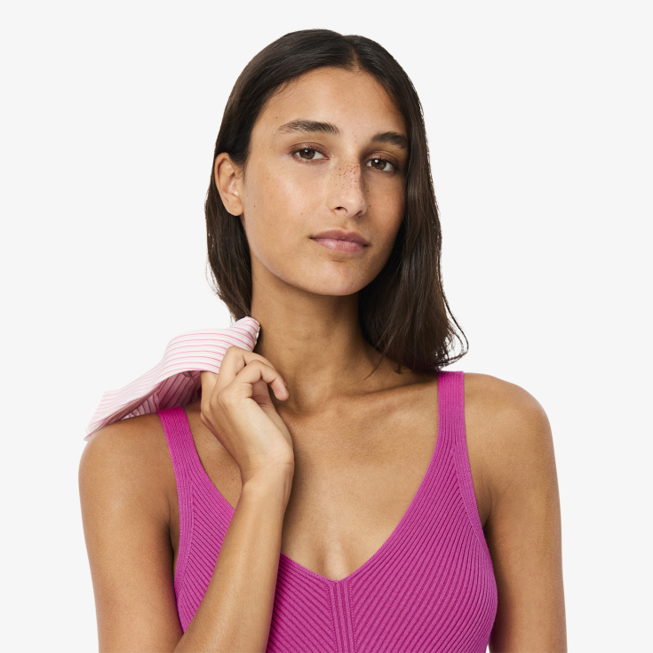 Длинное бесшовное платье Lacoste