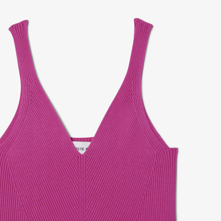 Длинное бесшовное платье Lacoste