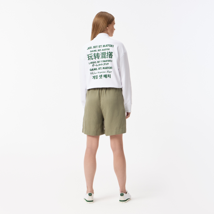 Женские шорты Lacoste из смеси льна