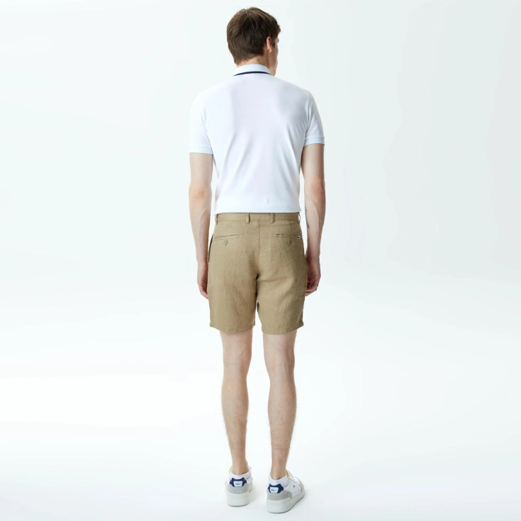 Мужские льняные шорты Lacoste Regular Fit