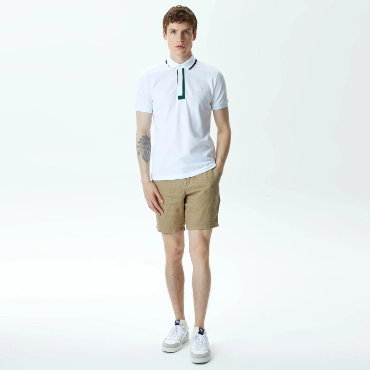 Мужские льняные шорты Lacoste Regular Fit