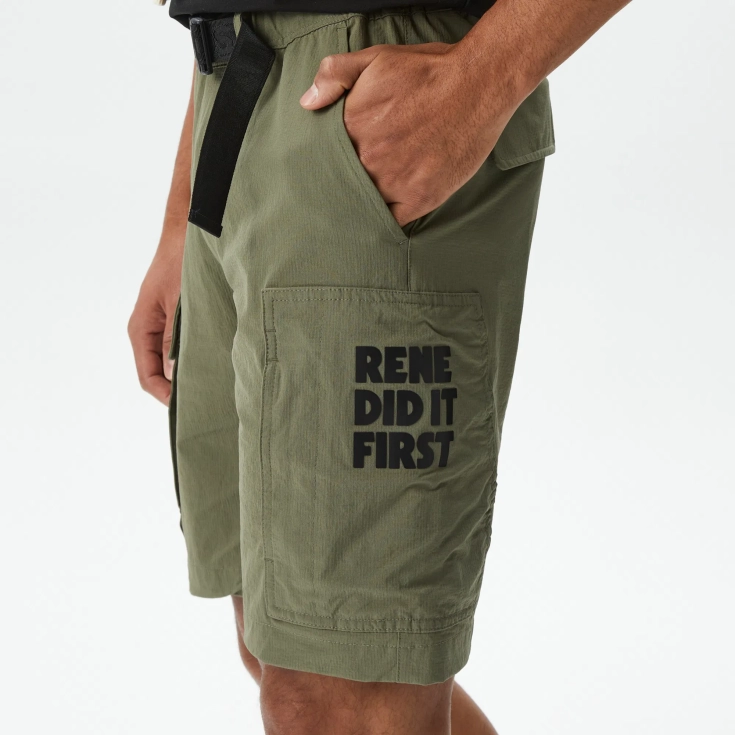 Мужские шорты Lacoste из смеси хлопка и льна