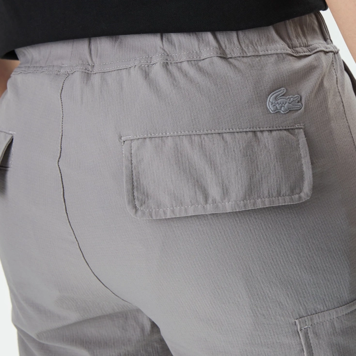 Мужские шорты Lacoste из смеси хлопка и льна