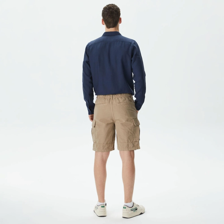 Мужские шорты Lacoste из хлопка и льна