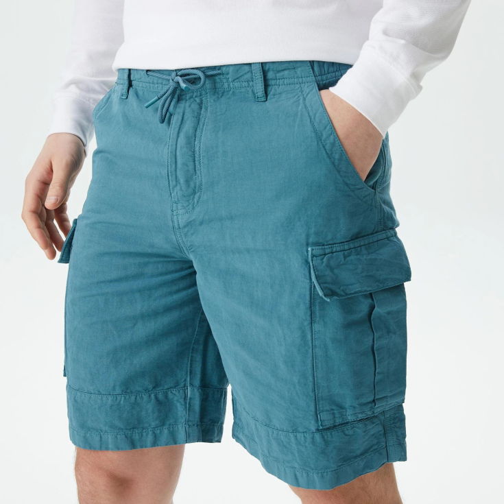 Мужские шорты Lacoste из хлопка и льна