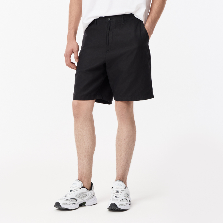 Мужские шорты Lacoste из смеси хлопка и льна