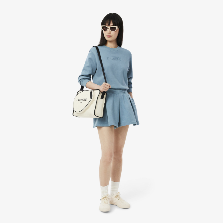 Женские плиссированные флисовые шорты Lacoste