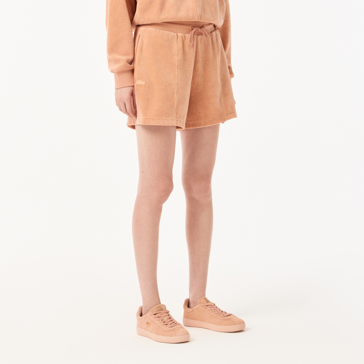 Женские короткие спортивные шорты Lacoste