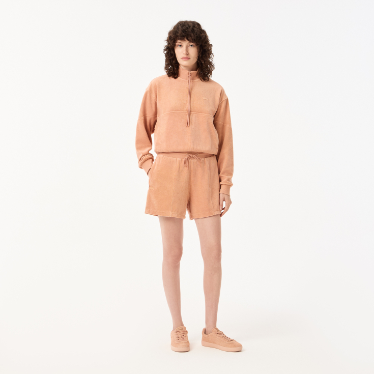 Женские короткие спортивные шорты Lacoste